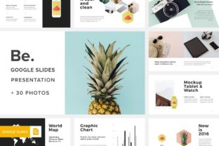 Be. Google Slides Template 30 Photos Bonus: A Clean and Creative Solution for Modern Presentations