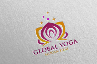 Lotus Flower Logo 35 for Yoga and Spa