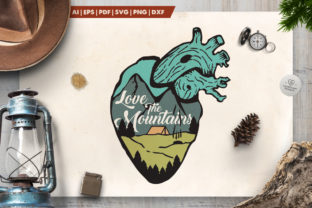 Love the Mountains Logo: A Vintage Adventure with Modern Versatility