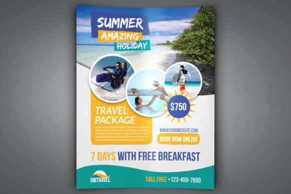 Travel Company Flyer Template