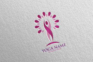 Yoga and Spa Lotus Flower Logo 58: A Modern Design for Spiritual Wellness